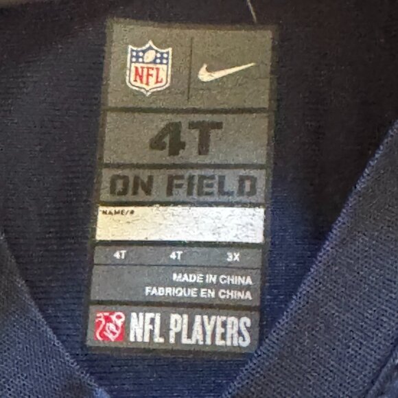 Preschool Russell Wilson College Navy Seattle Seahawks Replica Player Jersey - Picture 3 of 5